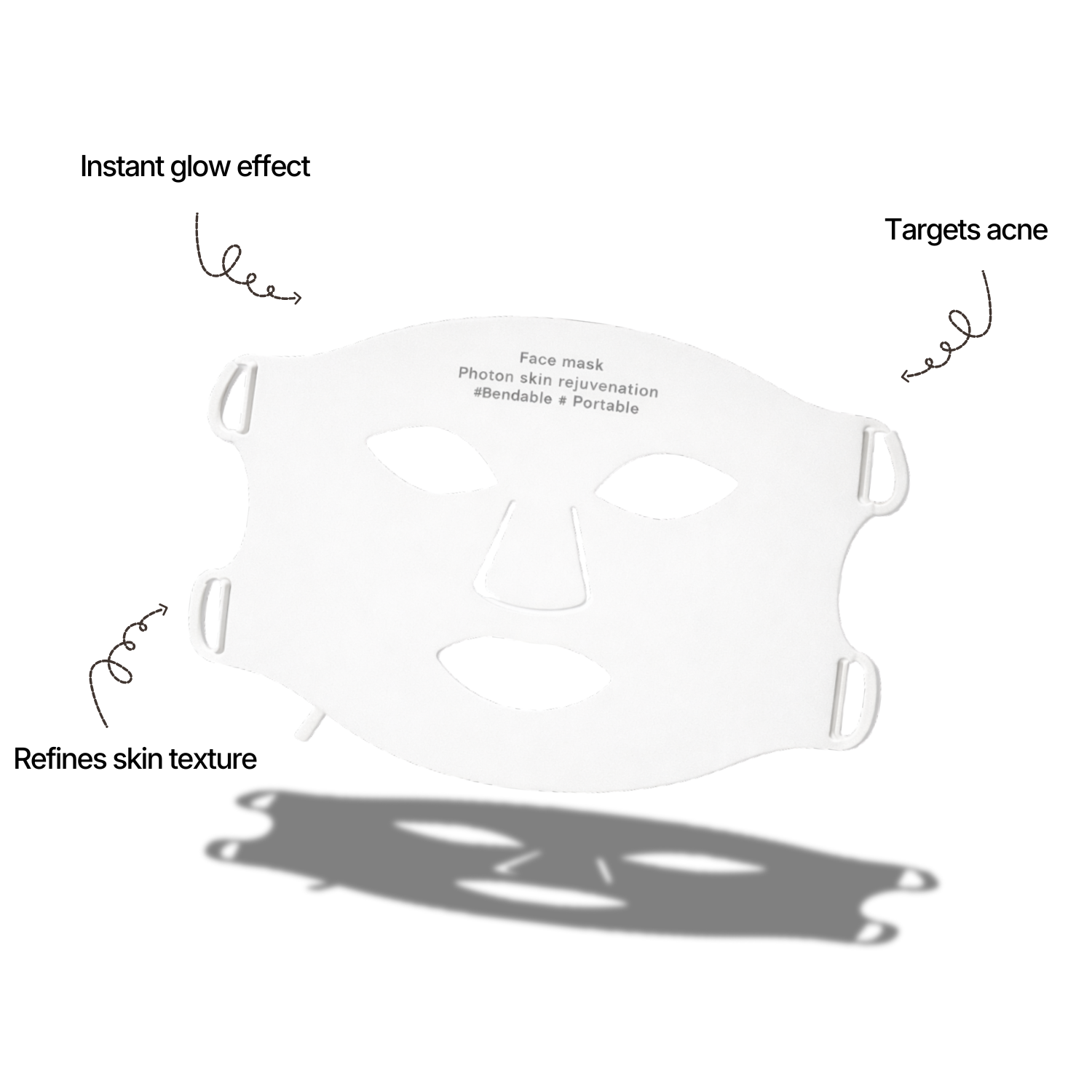 Led Mask Face - White