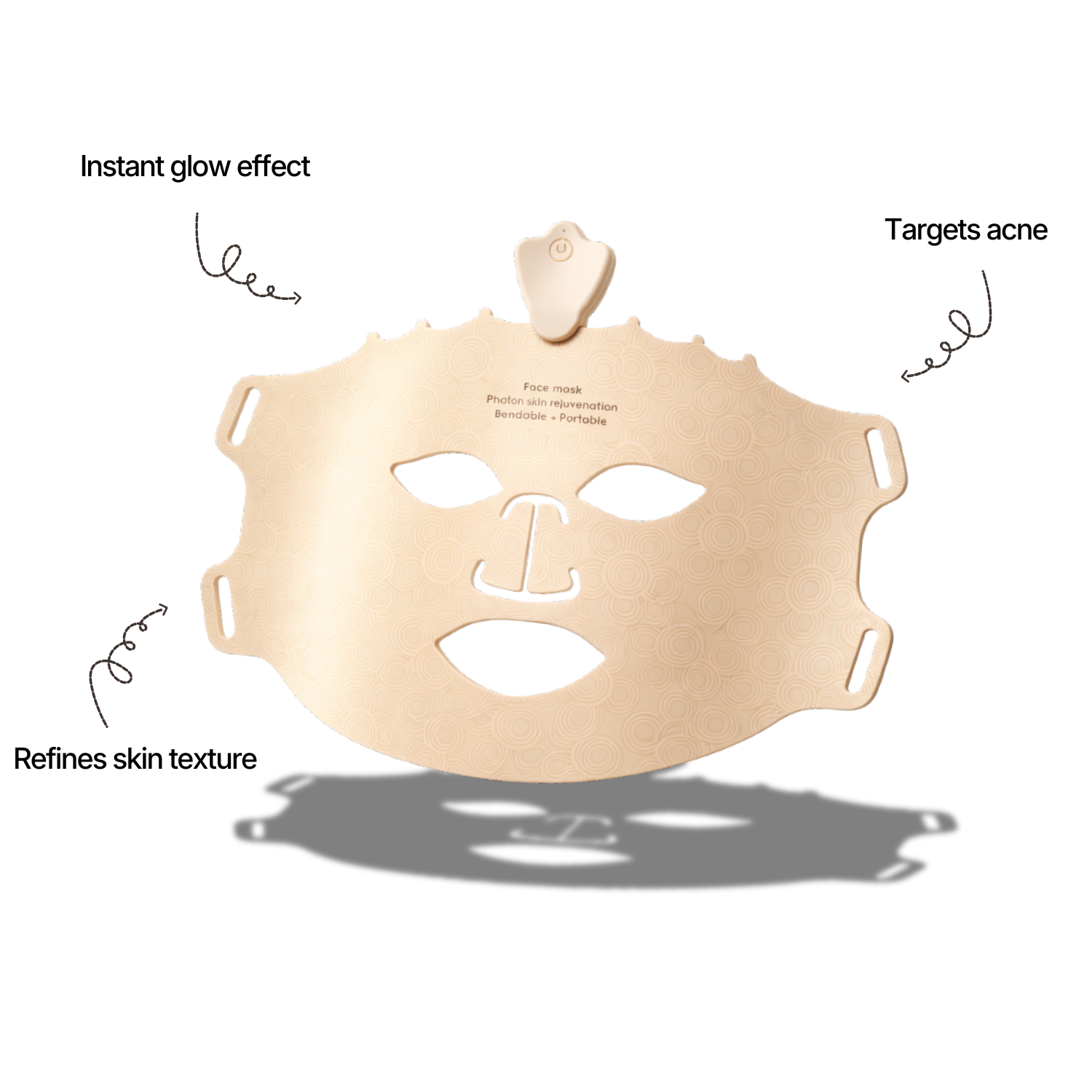 Led Mask Face - Brown